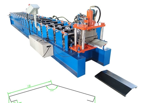 PPGI PPGL Color Steel Galvanized Ridge Capping Roll Forming Machine Hydraulic Cutting