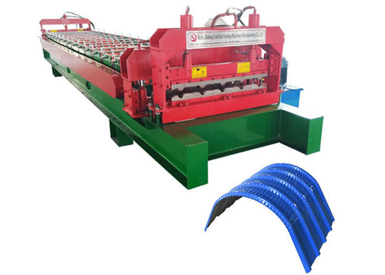 Customized Color Metal Roofing Roll Former , Touch Screen Metal Rollforming Equipment