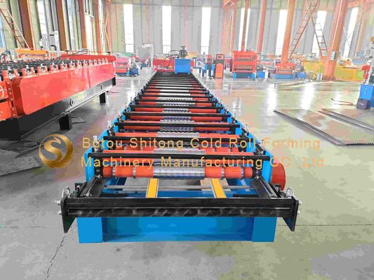 380V/50Hz/3Phase Corrugated Roll Forming Machine With 11 KW Hydraulic Station Power And Performance
